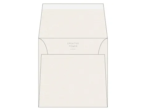 Vierkante envelop 170x170mm Strip Rives Tradition Gebroken Wit