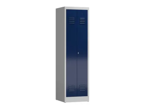 garderobekast HxBxD 1800x500x500mm 2vak klink RAL7035 RAL5010