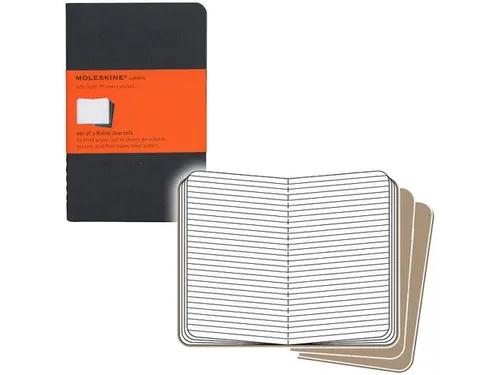 Schrift Moleskine Lijn Large Zwart 130x210mm