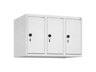 opzetkast,v. locker,3vak.,vak B 250mm,HxBxD 500x750x500mm,vleugeldeur - 1