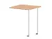 table de rallonge,haut. régl.,HxlxP 720-840x600x600mm,NE-érable