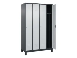 locker voor scheiding van kleding,HxBxD 1950x1200x500mm,4vak - 2