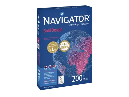 Kopieerpapier Navigator Bold Design A4 200 Gram wit 150vel