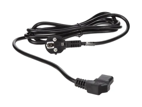 Voedingskabel Zwart CEE 7/7 90° + C13 90° L=2.5m H05VV-F 3G1.0mm²