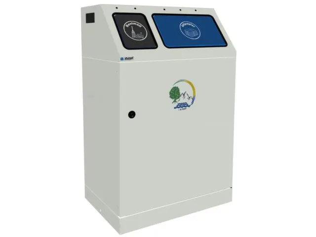 Afvalverzamelstation 30/60 liter Romp Ral7035 Ral 5010/ral7016