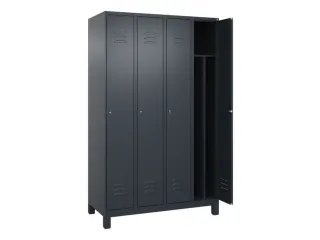locker voor scheiding van kleding,HxBxD 1950x1200x500mm,4vak - 2