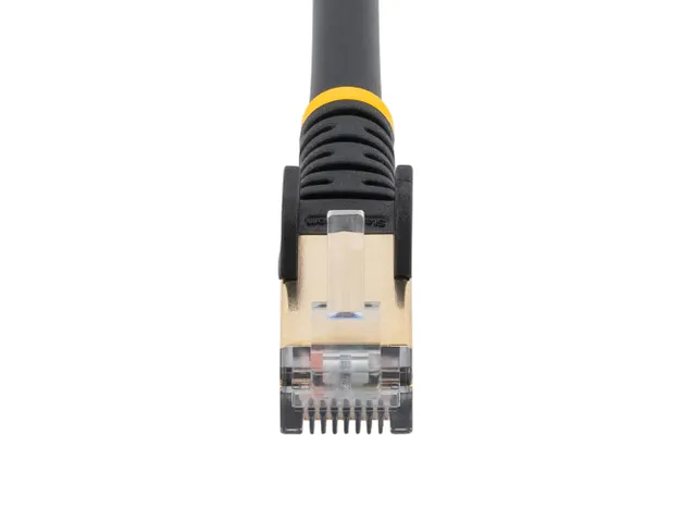1m CAT6a Ethernet kabel zwart STP