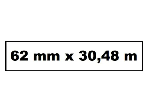 Labeletiket Quantore Dk-22205 breedte 62mm lengte 30,48mm Wit