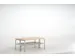 banc double,HxLxP 450x1015x700mm,barrettes en bois