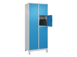 lockerkast,HxBxD 1950x800x500mm,2x4vakken,vak B 400mm,cil.-slot,voeten