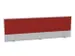 panneau de rehausse,p. table de bureau,MP-gris clair,BN4011-rouge