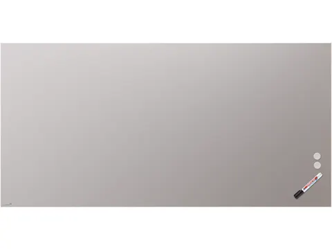 Mat Glasbord 100x200cm Warm Grey rechte hoeken