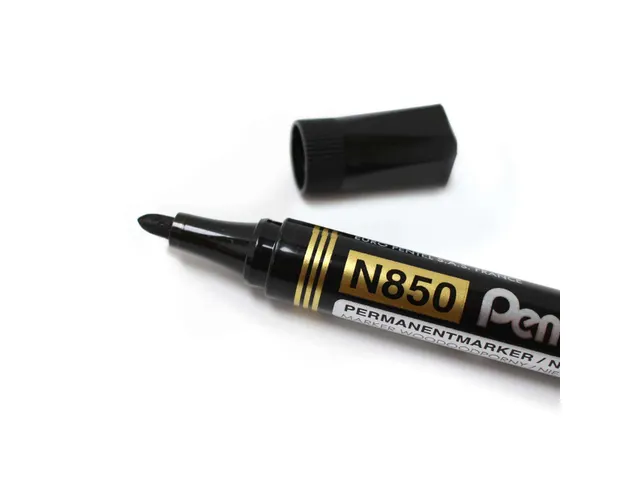 Pentel N850-A Permanent marker Ronde punt 4,2mm Zwart