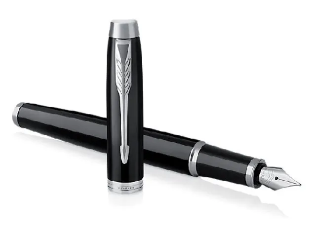 Vulpen Parker IM Black Lacquer CT Finish Medium Blauwe inkt