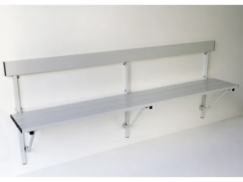 klapbank LxD 2000x380mm aluminium lijsten frame staal RAL7035