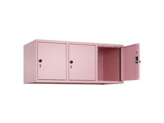 opzetkast,v. locker,3vak.,vak B 400mm,HxBxD 500x1200x500mm - 1