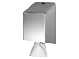 Poetspapierdispenser Euro Products universeel medium zilver 438990
