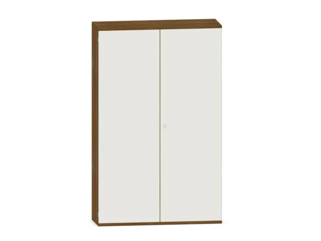 kantoorkast,HxBxD 1920x1200x430mm,decor romp noten,decor front wit