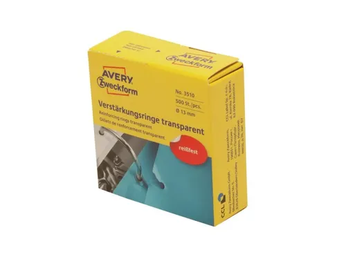 Versterkingsringen Avery Zweckform 3510 13mm 500 Stuks Transparant