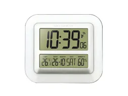 Digitale wandklok Technoline WS 8006 276x195x27mm wit/zilver