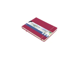 Schetsboek Kangaro A5 landscape ruby PU HC 80 vel 140gr roomwit met el - 1