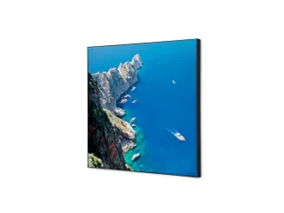 Wanddecoratie Textiel Set 40x40cm Zee Rotsen - 1