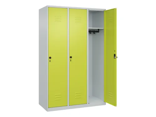locker,HxBxD 1850x1200x500mm,3vak,vak B 400mm,draaigrendel