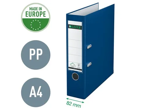 Ordner Leitz 1010 A4 80mm Pp Blauw