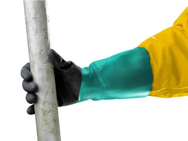 Handschoen Alphatec 58-535W Antraciet Groen Volledig Gecoat Maat 9