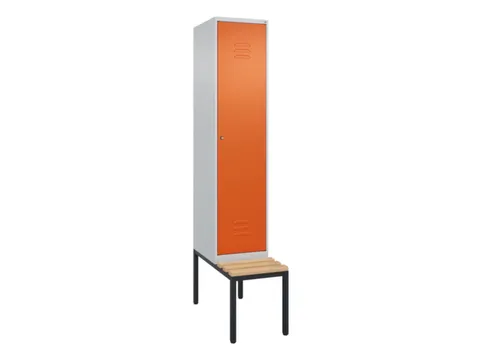 locker met bank,HxBxD 2120x400x815mm,1vak,vak B 400mm,cil.-slot