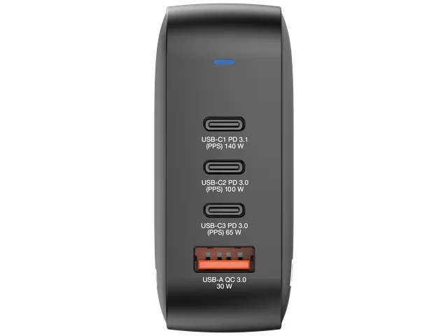 Mini GaN Muurlader 165W 4-poorts