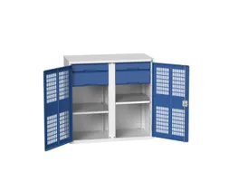 universele kast,HxBxD 1000x1050x550mm,2xStalen bodem,4lade(n)