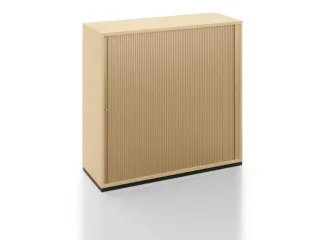 jaloeziedeurkast,HxBxD 1200x1200x450mm,sokkel kleur zwart,decor Eiken - 2