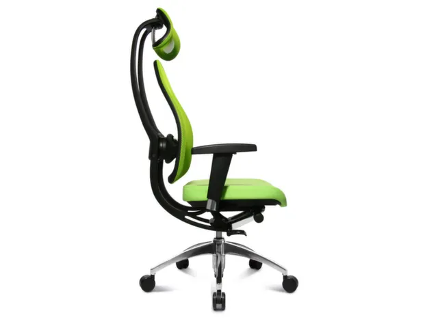 Siège de bureau pivotant vert assise HxlxP 430-520x480x500mm dossier