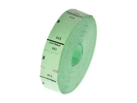 Ticketrol, 1000 tickets, groen