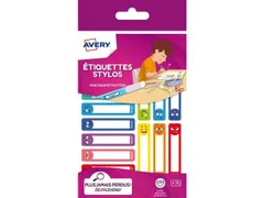 Naam etiket mini Avery 30stuks 30 stuks assorti Smiley Family