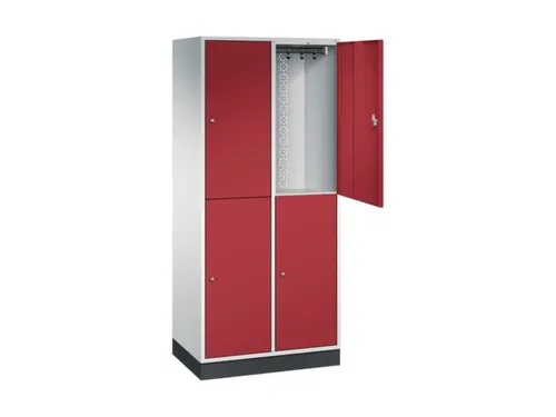 grootvolume garderobekast,RAL 7035/RAL 3003,HxBxD 1950x820x500mm