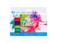 Duotip marker Ecoline botanisch set 6 kleuren