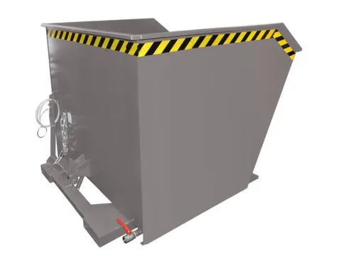 Kiepbak voor spaanders,HxLxB 1090x1640x1680mm,2m³,draagverm. 1500kg