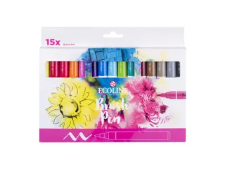 Brushpen Talens Ecoline set à 15 kleuren - 4