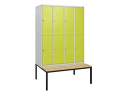 Dubbeldekse dekenkist,HxBxD 1950x1200x815mm,4x2vak.,vak B 300mm