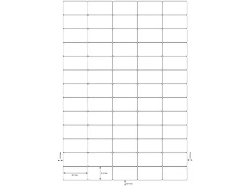 Q-Connect Multi-purpose etiketten A4 38,1x21,2mm Wit 6500 stuks