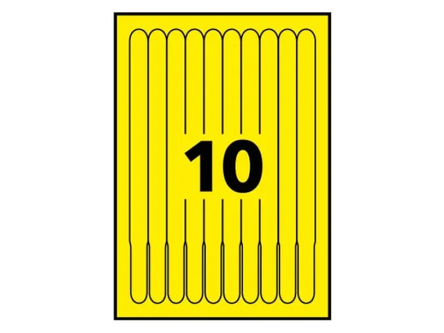 Bracelets imprimables Avery L4001-5 18x265mm jaune 50pcs