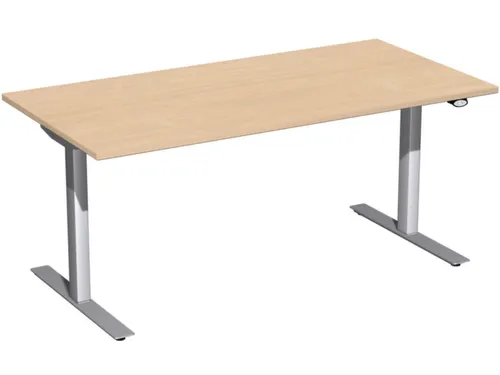 Elektrisch in hgte vst. zit-sta-bureau beuken 650-1250x1600x800mm