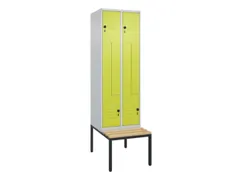 Z-garderobekast,HxBxD 2120x600x815mm,2vak,vak B 300mm,draaigrendel