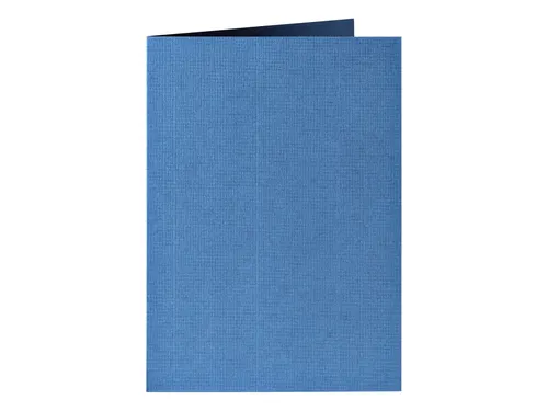 Correspondentiekaart Papicolor dubbel 105x148mm donkerblauw pak 6 st