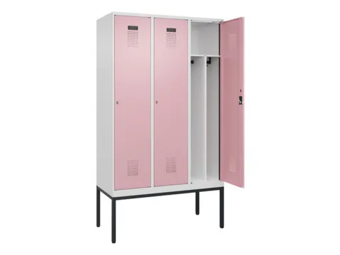 locker voor scheiding van kleding,HxBxD 2120x1200x500mm,3vak