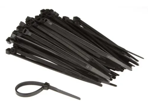 SET Met Nylon Kabelbinders - 4.6x120mm - Zwart (100 ST.)