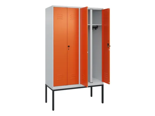 locker voor scheiding van kleding,HxBxD 2120x1200x500mm,4vak