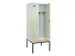 locker met bank,voor scheiding van kleding,HxBxD 2120x800x815mm,2vak